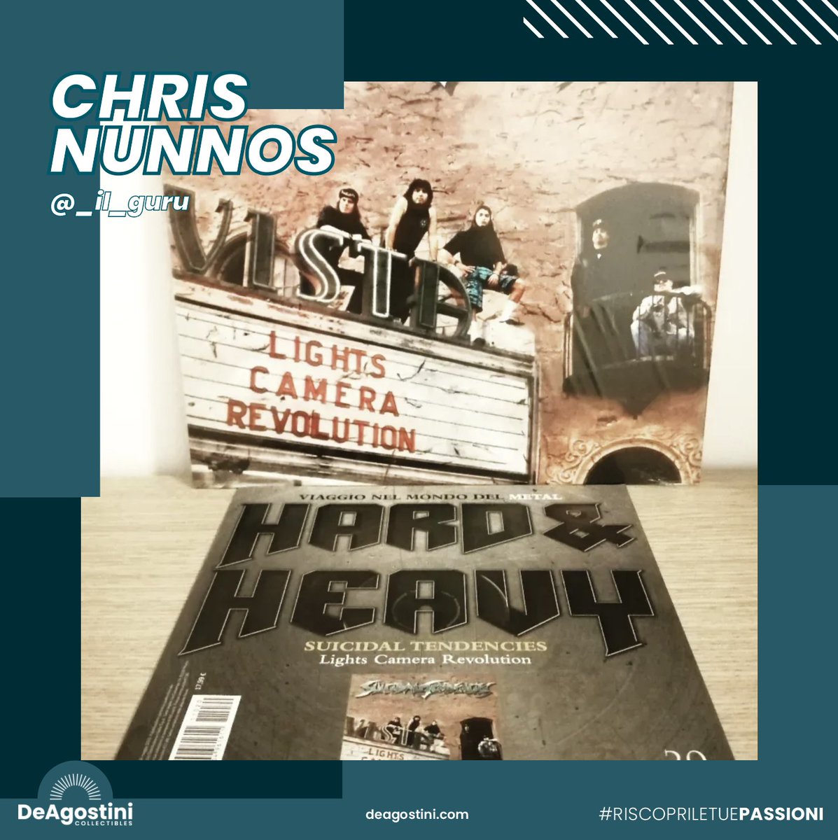 deagostini_it's tweet photo. “Lights Camera Revolution” è il quarto album in studio dei “Suicidal Tendencies” e contiene pezzi divenuti celebri nell’”hard &amp; heavy”. 🎸Aggiungi questo pezzo alla collezione! https://t.co/muHw4quMrO  #deagostini #deagostinipublishing #metal #hardandheavy #heavymetal #vinile https://t.co/IIU9ZDiwzH
