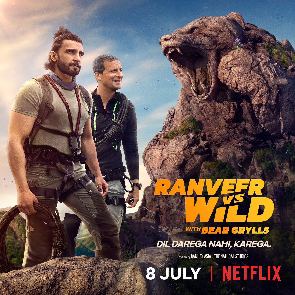 BearGrylls's tweet photo. Ready to decide Ranveer’s fate on our epic journey? It’s all in your hands! 🔥
Ranveer Vs Wild With Bear Grylls is NOW STREAMING ON NETFLIX - check it out 👊🏼 @netflix @RanveerOfficial @NetflixIndia https://t.co/1ZtyQK1myn