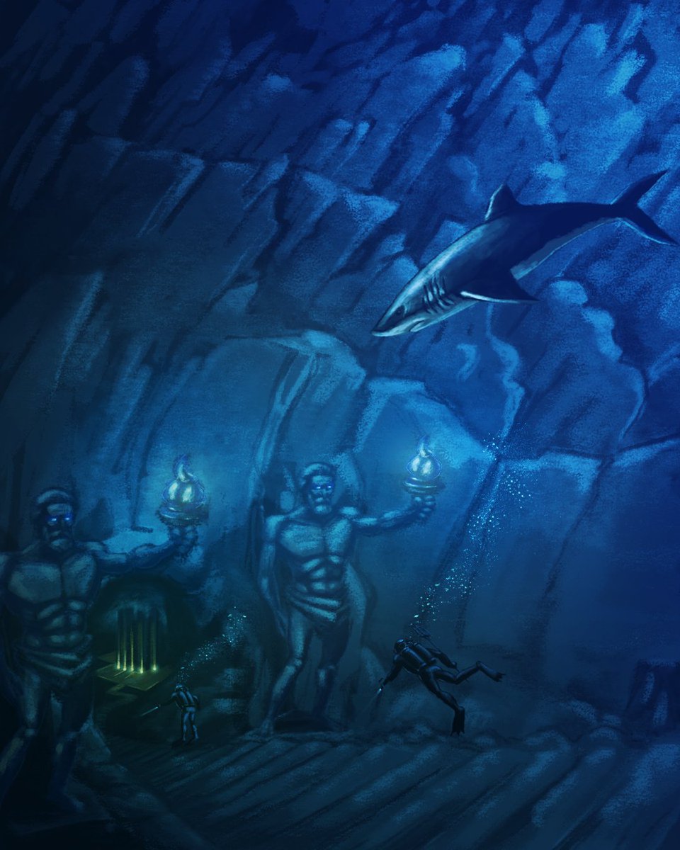 Cristoons's tweet photo. Played a little with the underwater theme.🤔
#cspcontest32 #underwater #digitalart #digitalpainting https://t.co/bkSRA3bZre