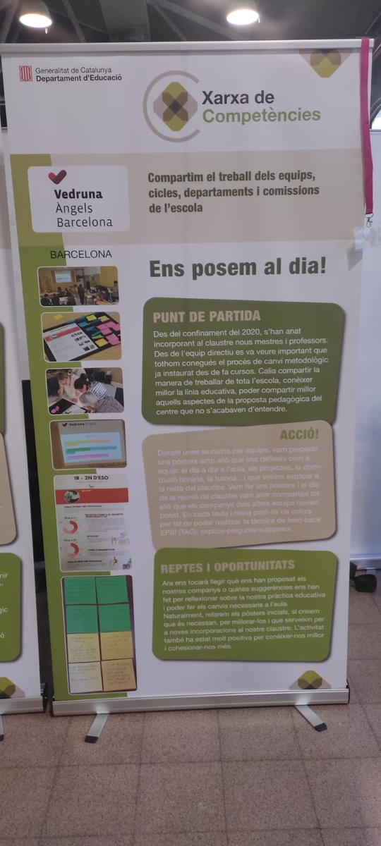 SEciutatvella's tweet photo. Experiències presentades d'escoles #ciutatvella de la #XCB0 a la Jornada @vedrunaangels @escolaDrassanes
#xarxadecompetencies Gràcies!!! ✨ https://t.co/NBsYjpjzxY
