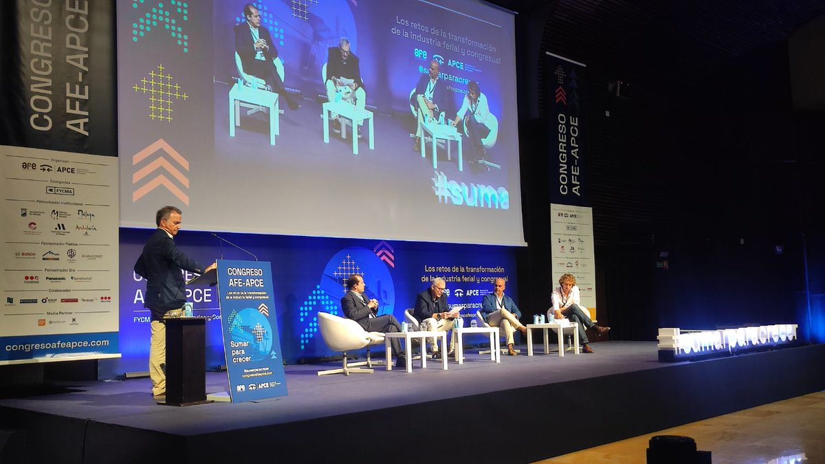 Asociación de Palacios de Congresos de España (@apce_congresos) on Twitter photo 🗣️ Continua nuestro #Congreso AFE-APCE #sumarparacrecer con la mesa 'El perímetro de nuestro ecosistema'
Modera Marc Rodríguez <a href="/CCIB_Forum/">CCIB / Centre de Convencions Internacional de BCN</a>
Albert Planas, CEO <a href="/nebext/">NEBEXT | Next Business Exhibitions</a>
Christoph Tessmar, Presidente #ICCA Iberian Chapter
Mario Milán, CEO <a href="/GrupoPacificom/">Grupo Pacífico</a>
Javier Lacunza, <a href="/Provenue_/">Provenue</a> 🗣️ Continua nuestro #Congreso AFE-APCE #sumarparacrecer con la mesa 'El perímetro de nuestro ecosistema'
Modera Marc Rodríguez <a href="/CCIB_Forum/">CCIB / Centre de Convencions Internacional de BCN</a>
Albert Planas, CEO <a href="/nebext/">NEBEXT | Next Business Exhibitions</a>
Christoph Tessmar, Presidente #ICCA Iberian Chapter
Mario Milán, CEO <a href="/GrupoPacificom/">Grupo Pacífico</a>
Javier Lacunza, <a href="/Provenue_/">Provenue</a>