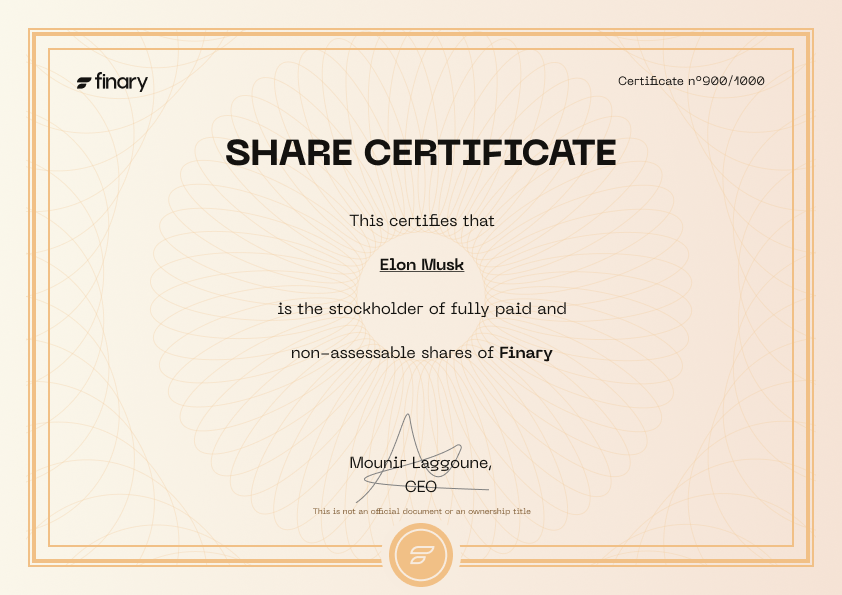 finaryhq's tweet photo. C'est Noël avant l'heure pour nos 1000 actionnaires🌟

Voici ce que les heureux élus ont reçus:
💎 NFT limited edition
📱Pack d’icônes pour l'appli
🏅Badge investisseur sur notre communauté 

Bonus :  un certificat d'actionnaire collector 🎓

Partagez-le votre en commentaire ! https://t.co/hm1lJBuaK6