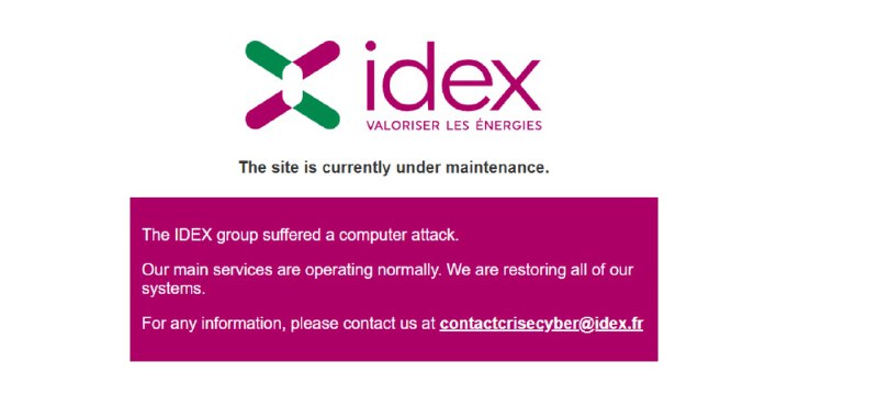 DailyDarkWeb's tweet photo. France 🇨🇵  - IDEX Group hacked by Industrial Spy #Ransomware #Doxware

Founded in 1963, Idex has become a leading name in the renewable energy industry.  

#France  #DarkWeb https://t.co/TVWWR3E3A3