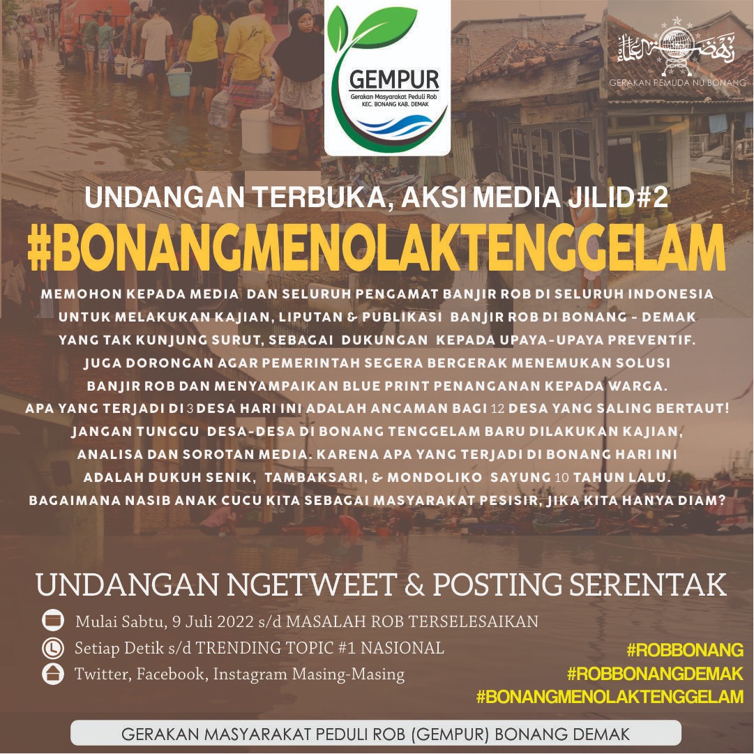 aminwahyudidmk's tweet photo. Sebaik baik manusia adalah yang bermanfaat bagi manusia lainnya

#RobBonang 
#robbonangdemak 
#bonangmenolaktenggelam https://t.co/TFOWNhG2Dq