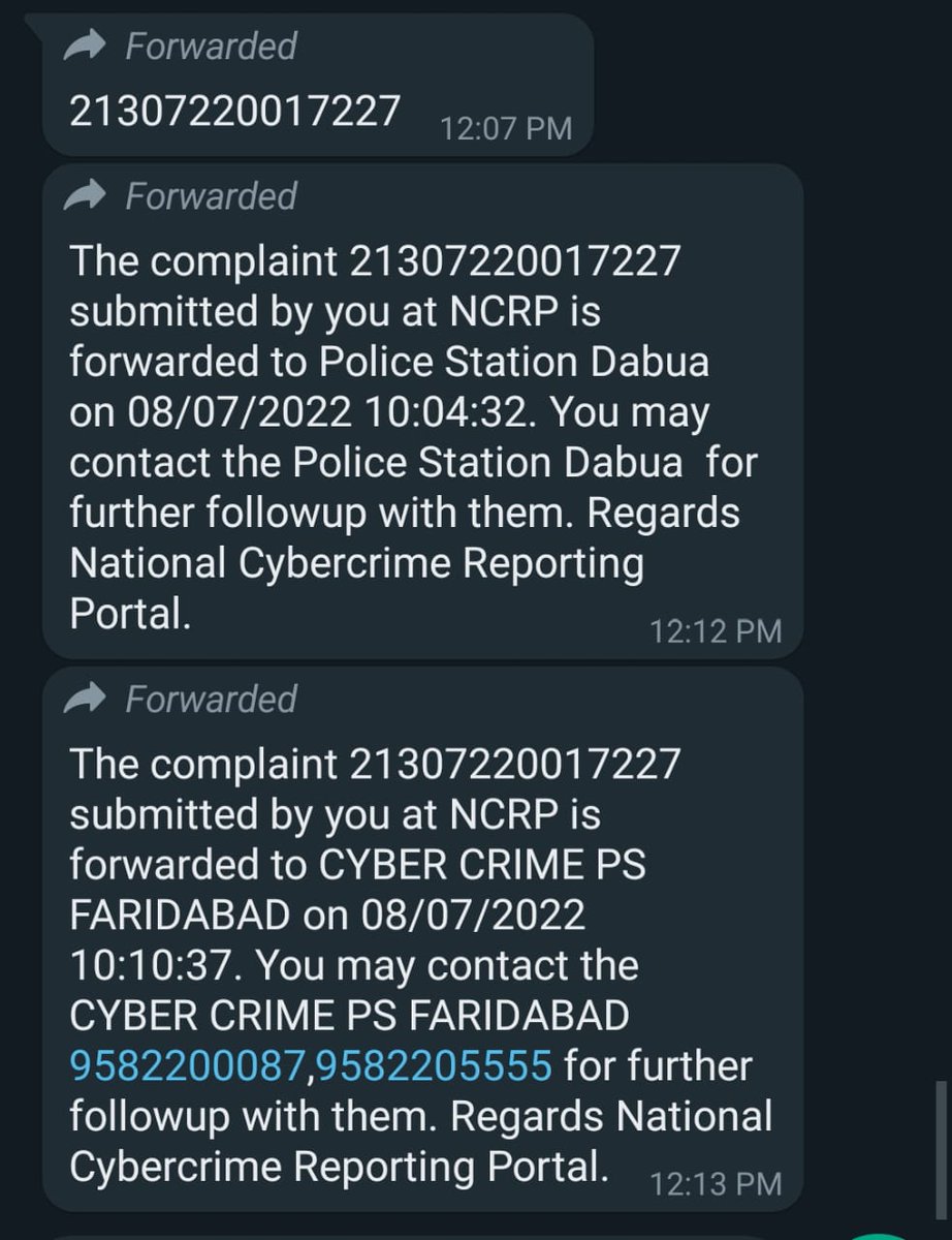 setia_bhavya's tweet photo. continuing..  As soon as I paid, Rs. 45000 got deducted in 2 installments. I have registered a complaing with the cyber crime branch. They have kept the file saying 1000 such cases happen.Way to go DigitalBharat @Cyberdost @PIBHomeAffairs @mygovindia https://t.co/Ja0BT8n6qk