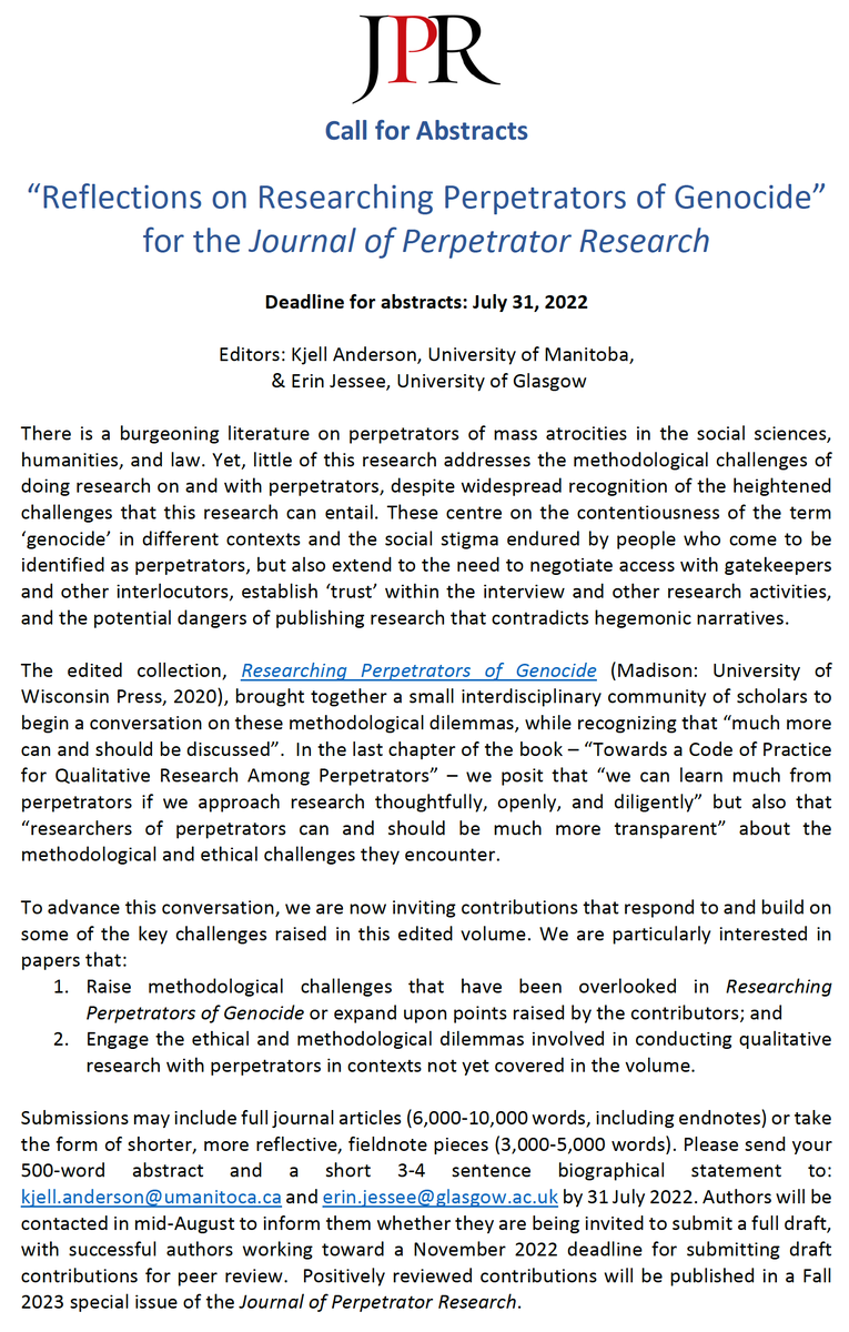 Journal of Perpetrator Research tweet media