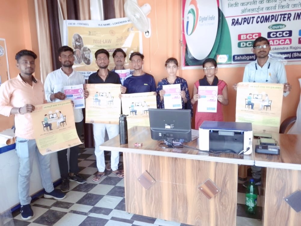 csc_rpc's tweet photo. Tele Law Awareness Camp
सबको न्याय @Tele Law
Vle Name Neeraj verma
CSC ID 241717570010
CSC center Allahganj Shahjahanpur UP https://t.co/q72Ubf0Fyk
