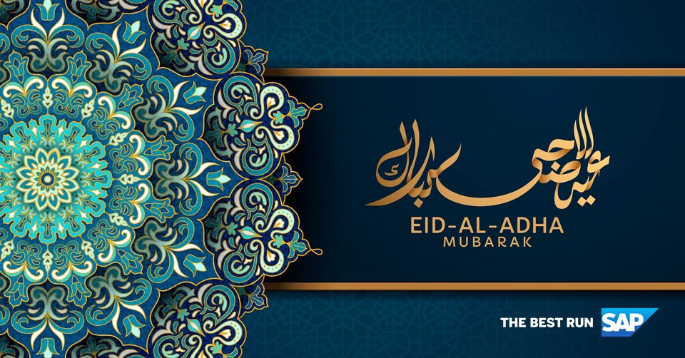Wishing you all a joyous and blissful Eid, and a well-deserved break to celebrate the spirit of togetherness, this time more with your family and beloved ones.  
 
Eid al-Adha Mubarak!