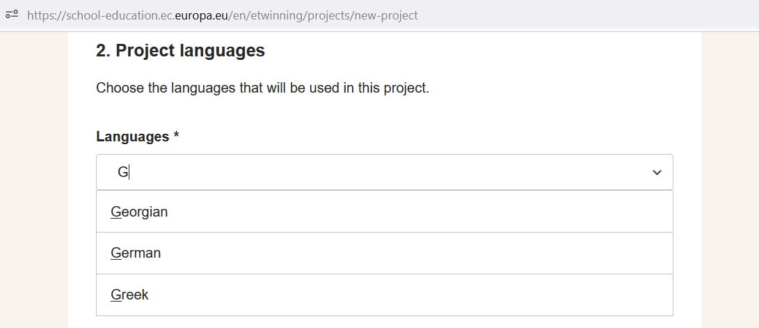 ಠ_ಠ Where are our languages... again?!
ಠ_ಠ Why we can't state that we develop a project in Galician, Catalan, Basque...?
ಠ_ಠ Why after years demanding this change and after a whole migration of the #eTwinning platform, the European Union still hide our languages??
