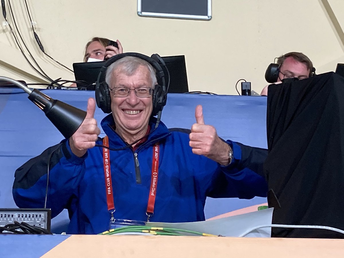johnrodercomm's tweet photo. Happy 80th birthday to John Helm, one of the legends of football commentary. Proud to call #Helmy a colleague, a mentor & most importantly, a friend. https://t.co/1gvtPJO4zn
