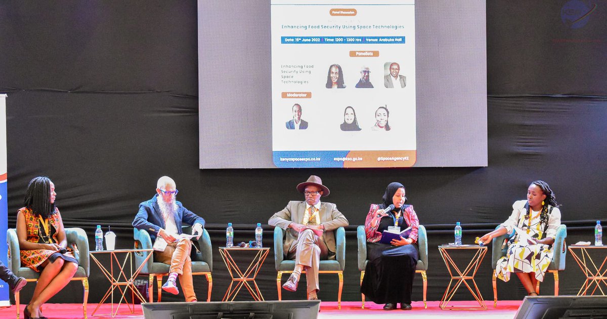 Enhancing food security using space technologies <a href="/SpaceAgencyKE/">Kenya Space Agency</a> <a href="/KenyaSpaceExpo/">Kenya Space Expo & Conference (KSEC) 2022</a>