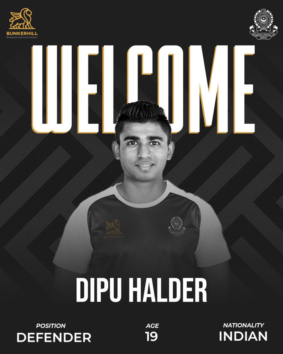 MohammedanSC's tweet photo. ✅DONE DEAL✅
Young and talented defender Dipu Halder joins the black and white brigade ⚫️⚪️
Dipu has previously plied his trades in the Indian Arrows and Hyderabad FC B team respectively 💪🏻⚽️
#JaanJaanMohammedan
#TransferAlerts https://t.co/cFfGVrrCMp