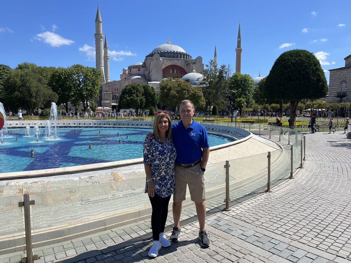 TereRodriguezTV's tweet photo. So blessed to be on vacation with my husband @AllanLeviMD - visiting #Istanbul #Turkey - first time in this amazing city & country. #Bosporous #HagiaSophia #SultanAhmedMosque #Bluemosque #mosques https://t.co/hVE74nGZEz