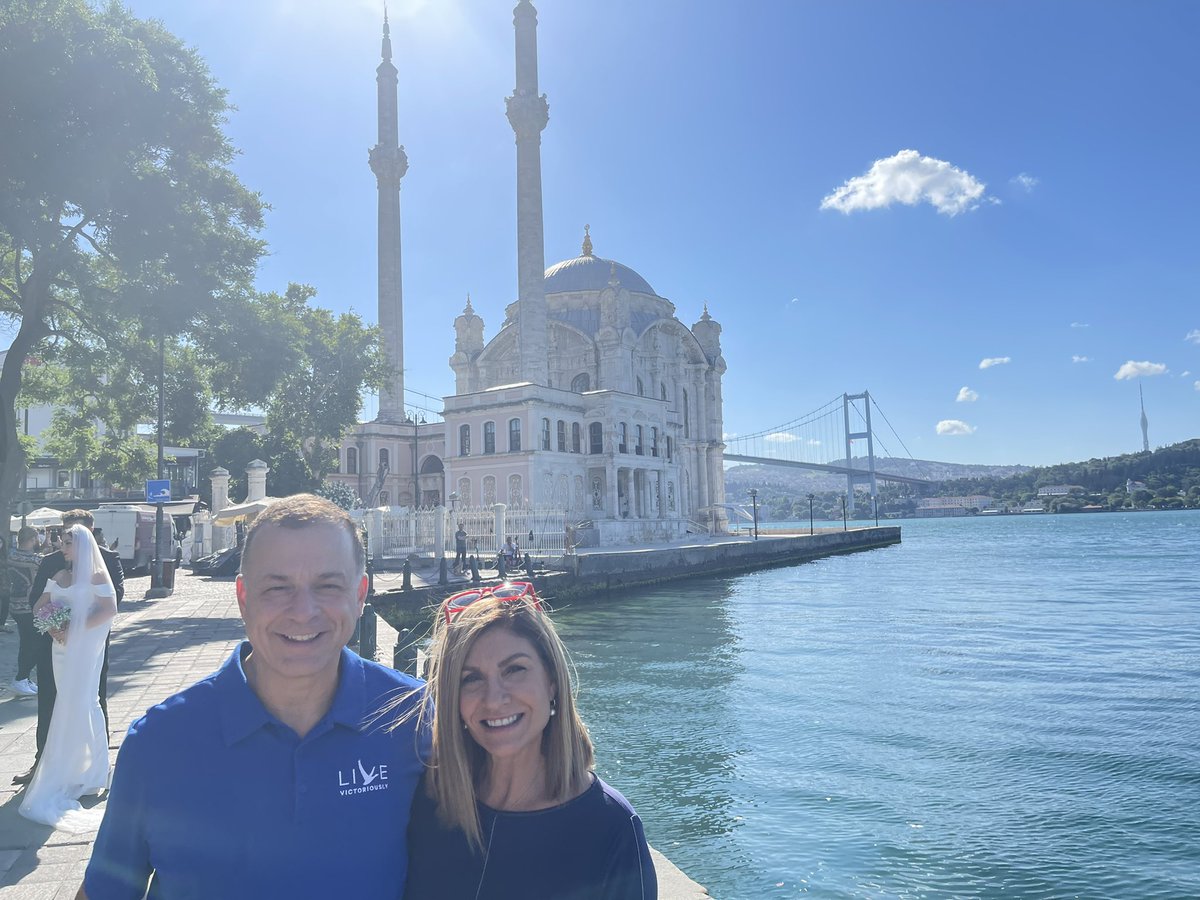 TereRodriguezTV's tweet photo. So blessed to be on vacation with my husband @AllanLeviMD - visiting #Istanbul #Turkey - first time in this amazing city & country. #Bosporous #HagiaSophia #SultanAhmedMosque #Bluemosque #mosques https://t.co/hVE74nGZEz