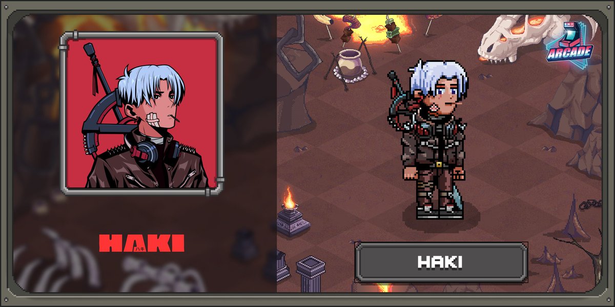 We are excited about this announcement.

Our adventure begins in the Metaverse, where HAKI is partnering with @arcadedotinc to bring our ANIME character to Arcade's Metaverse.

OUR adventure will soon begin.
#HAKI