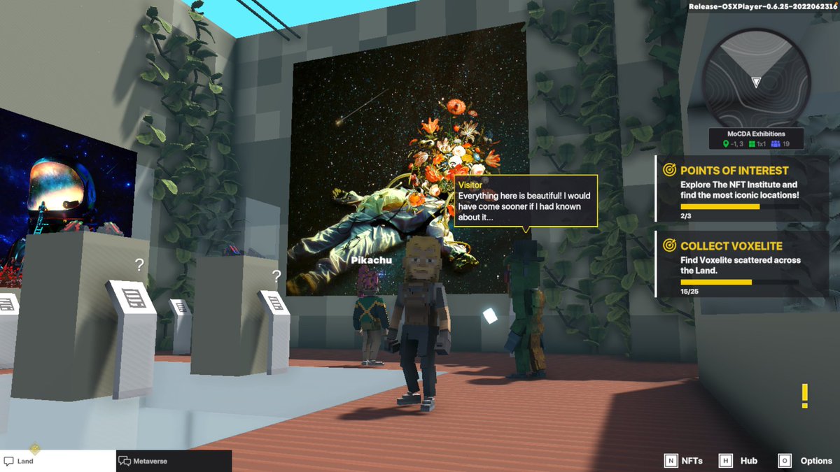 Telman17410499's tweet photo. @TheSandboxGame @MOCDA_ I just participated in the #TheSandbox weekly contest for a chance to win 200 mSAND! Here is my favorite piece from the ‘Impossible Worlds’ exhibition, check out my screenshot below!
👇 https://t.co/J5yNfJsrIt