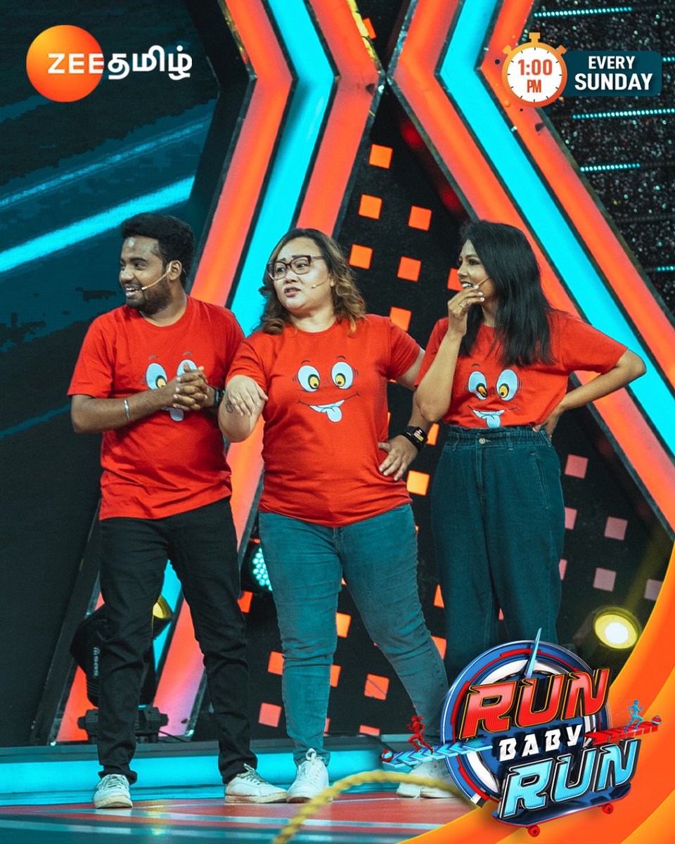 ZeeTamil's tweet photo. 🥳🥳🥳.!
Run Baby Run | Coming Sunday 1.00PM.
#RunBabyRun #Zeetamil #Ashiq #Tara #Thapa #Karthick #Rjsaru #RjAshwini https://t.co/qUGePT42W6