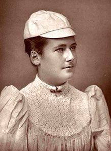 Charlotte Dod (1871-1960) was an English multi-sport athlete, best known as a tennis player. She won the Wimbledon Ladies' Singles Championship five times, the first one when she was only fifteen in the summer of 1887. She remains the youngest ladies' singles champion