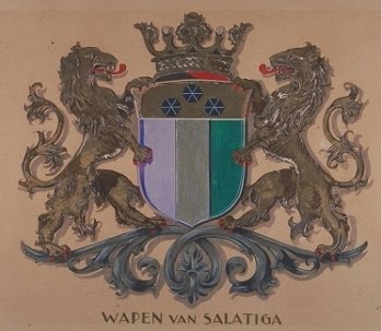 Salatiga stadsbestuur logo op de Nederlandse koloniale tijdperk. #potolawassalatiga