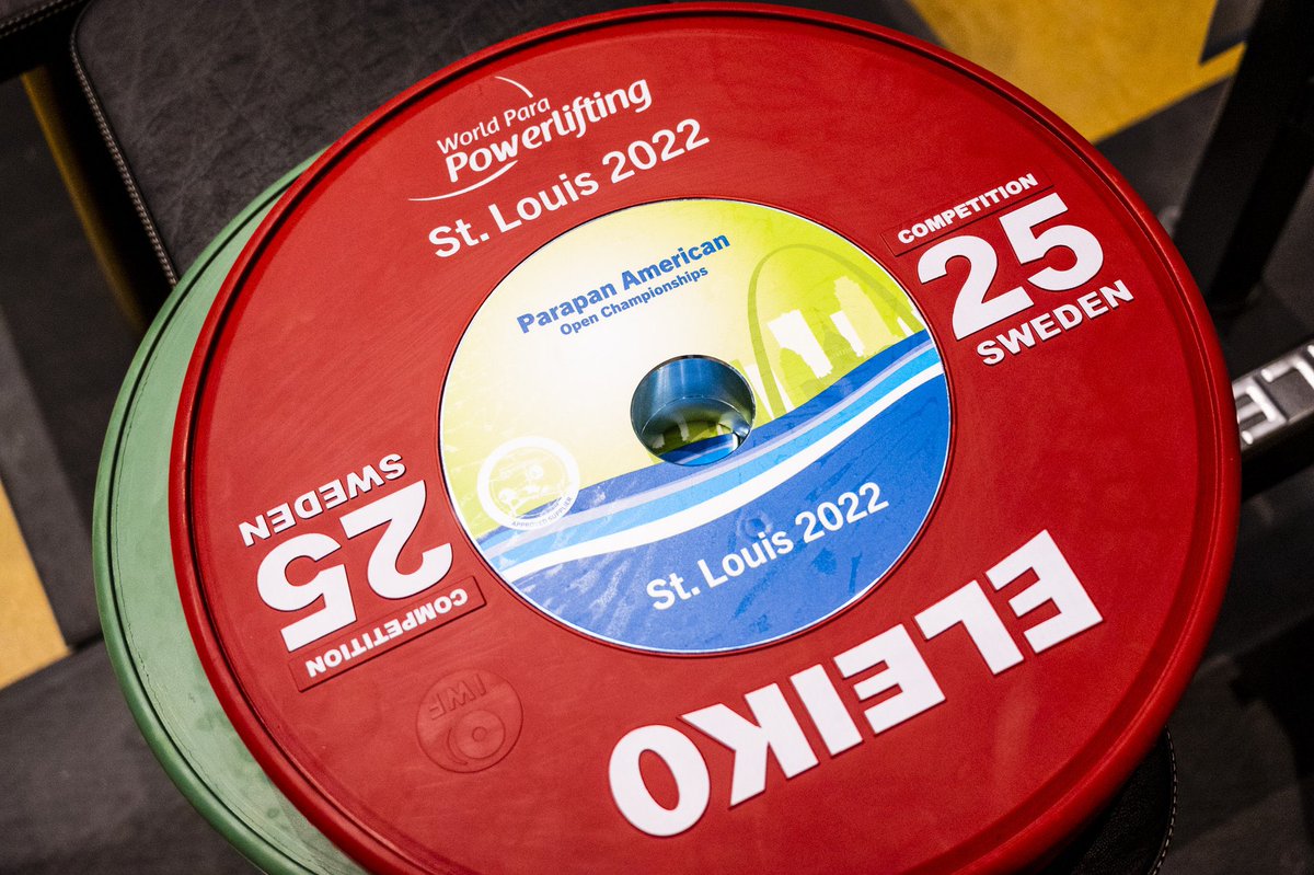 Powerlifting's tweet photo. The competition could not go on without the weights and equipment!
Here are the great competition plates and benches by @Eleikosport, official sponsor of the WPPO!
More event info here: https://t.co/jGReVWIFog
#StLouis2022 #ParaPowerlifting
@LoganUniversity @Paralympics https://t.co/w5PSxkYeuZ