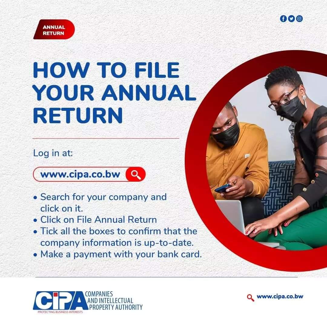 cipabw's tweet photo. If your annual return was due in June, it is now overdue and your company will be removed from the register if you do not file AND pay before midnight 10th July. NB: if you deposited funds into the CIPA bank account or paid at CIPA offices, you MUST also file the return online https://t.co/VS8UXezZtn