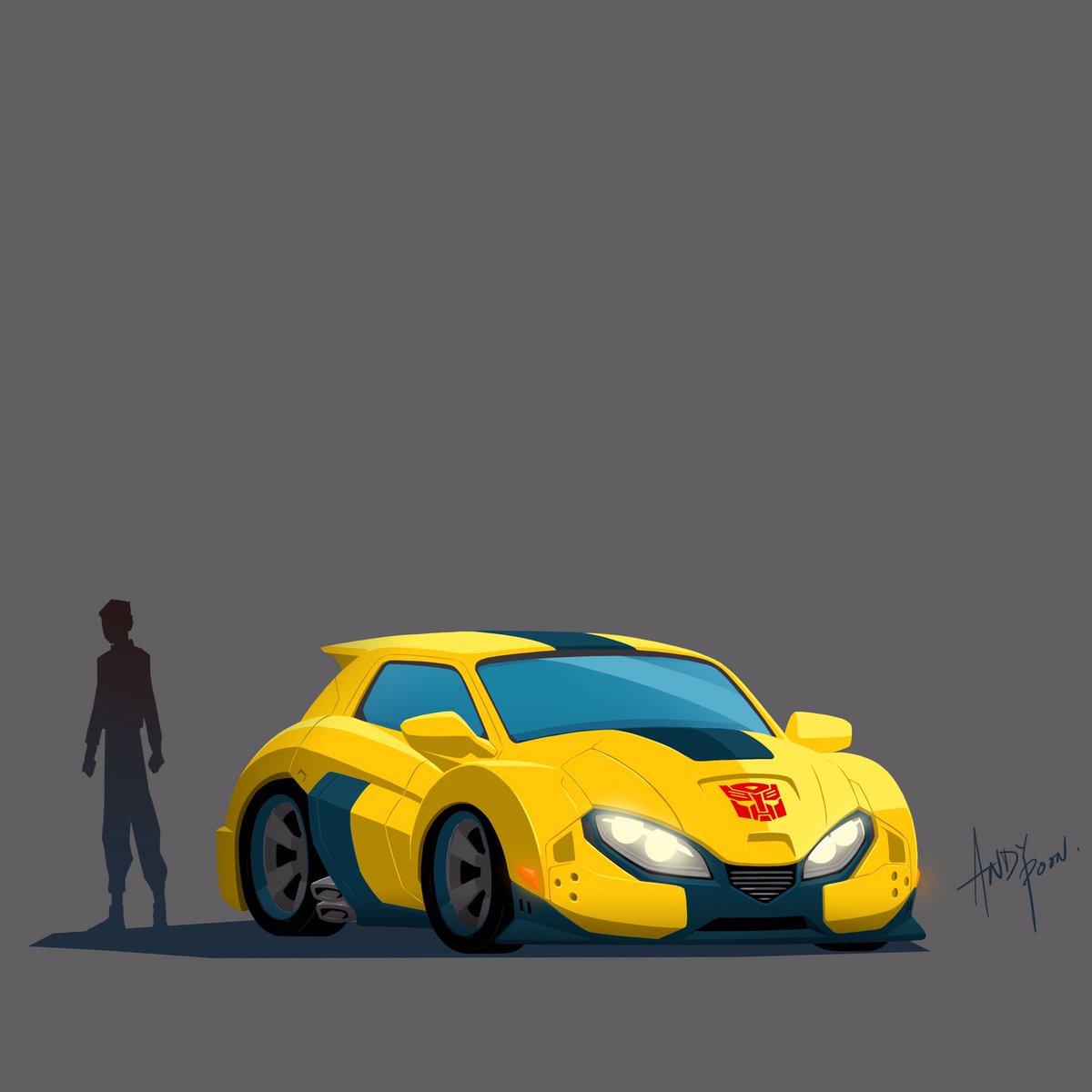 andypoondesign's tweet photo. Bumblebee - I want to take him back closer to G1’s feel, a little rounder, more youthful and less aggressive looking. @transformers @Hasbro @bumblebeemovie #G1 #fanart #characterdesign #autobots #cybertron #robotindisguise https://t.co/tKT5EXhpXZ