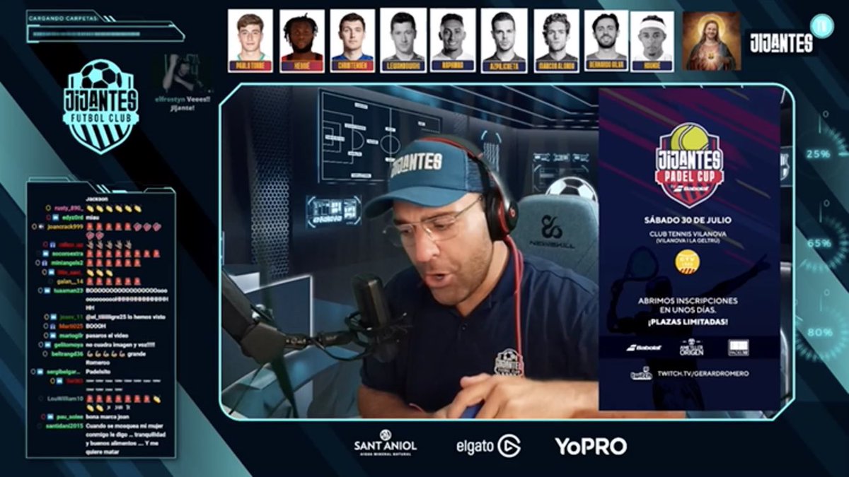 🚨 OFICIAL 

<a href="/babolatpadel/">Babolat Padel</a> será el Patrocinador Principal de la 1a Edición del JIJANTES Pádel Cup que se disputará el próximo 30/07.

El periodista y streamer <a href="/gerardromero/">Gerard Romero</a> prepara un evento único para su ejército de <a href="/JijantesFC/">Jijantes FC</a> en <a href="/TwitchES/">Twitch ES</a> 

#Pádel #Evento #JIJANTES #Babolat