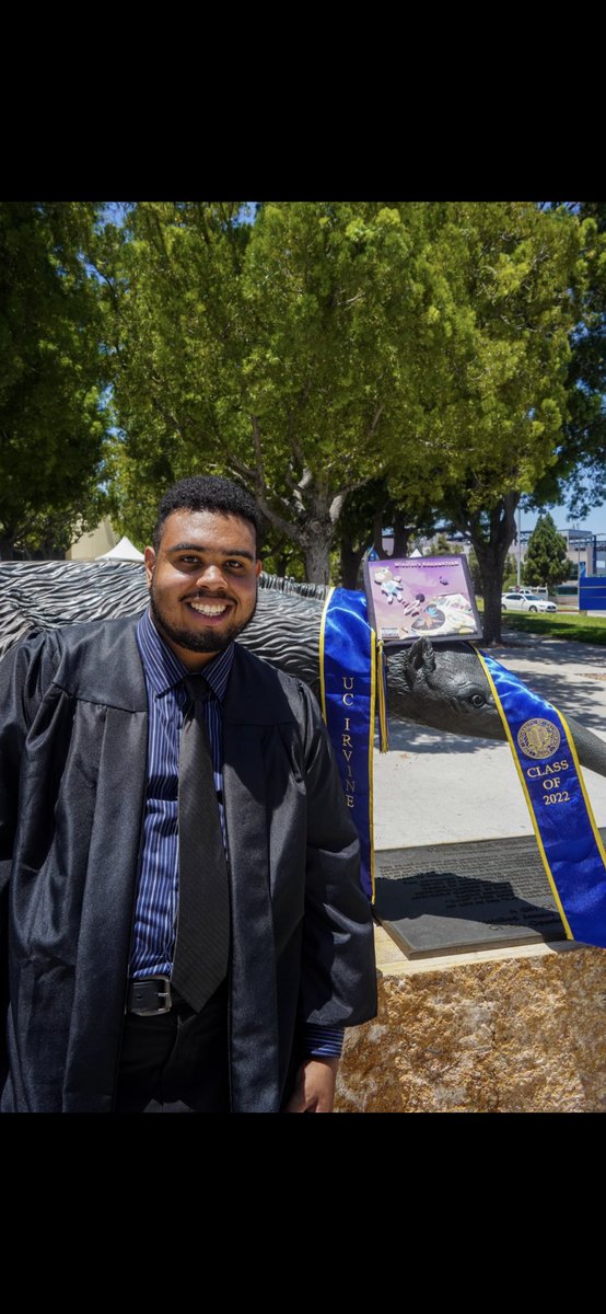 winisfam's tweet photo. The Struggle Made Me A Better Me -Graduation Day 🎓👨🏽‍🎓 💙💛🍾🙏🏼

#graduation #Classof2022  #capandgown #ucigrad  #cumlaude #blackgrad #bachelorsdegree https://t.co/KIymaNdEmp