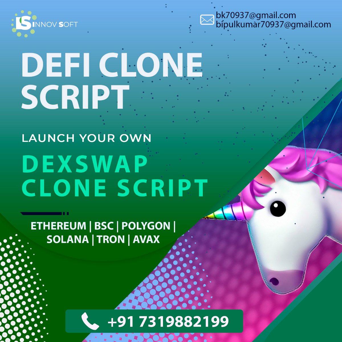 bipulkumar70937's tweet photo. Launch your own Dexswap Clone Script
#dexswap_clone_application_development #dexswap_clone_script #blockchain_development #nfts #nft #metaverse #ethereumblockchain #ethereum #eth #binancesmartchain #bsc #solana #smartcontract #smartcontracts #tron #avax #polygon #solidity #rust https://t.co/Yshy1XF43L