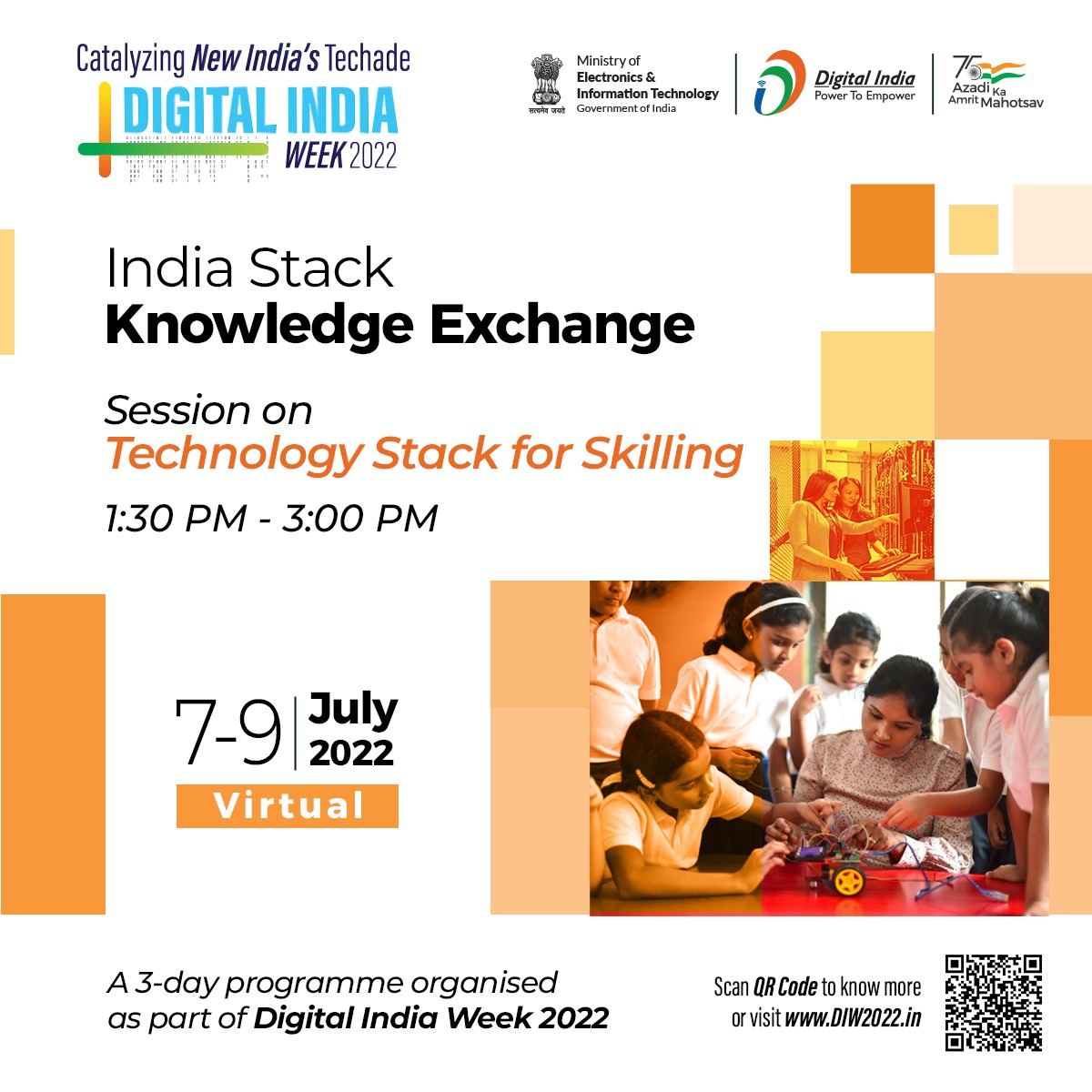 #TechnologyStack for #Skilling @ #IndiaStack Knowledge Exchange

Know about #DigitalIndia initiatives like @AIMtoInnovate, @fsprimeofficial, Digital Literacy, iGoT & more. #DIW2022 

▶️ youtu.be/J2UCIHDcjxc
⏲️ 1:30 PM - 3 PM

@nasscom @EduMinOfIndia @kirti_seth @NITIAayog