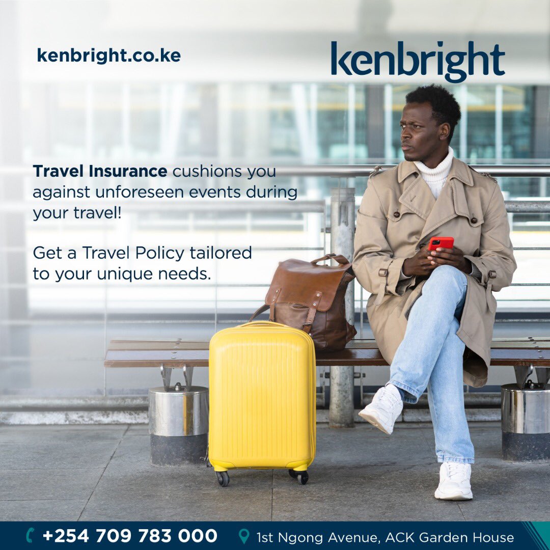 kenbright_ke's tweet photo. Planning to hope on a plane ✈️ for the weekend?
Take out the Travel Insurance! This cushions you against unforeseen events during your travel.
Get yours today! Visit https://t.co/Mhm0tZhY9X for yours today!
#Kenbright #TravelInsurance #FlyToday #HolidayDestination https://t.co/RiBY1QRc5y