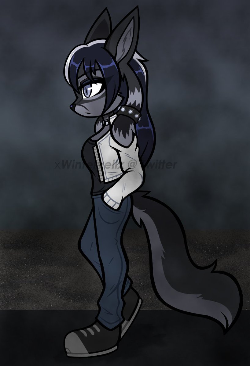 xWinterveilx's tweet photo. On the Boulevard of Broken Dreams 🎵 #furry #furryart #furryfandom #furryartwork #furryartist #anthro #anthroart #anthrotwitter #fursona #sona #akinna #digitalart #greenday https://t.co/qRZH93u6Jp