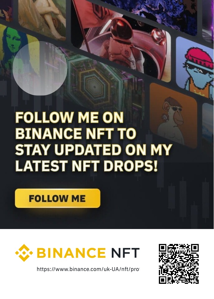 NFTCEOFF's tweet image. Hello all, we are returning to the field of NFTs, only it will be on the Binance platform, in order for us to publish our NFTs on Binance, we need 5 subscribers, please subscribe, and everything will be as before, we are waiting for you there! :)
binance.com/uk-UA/nft/prof…