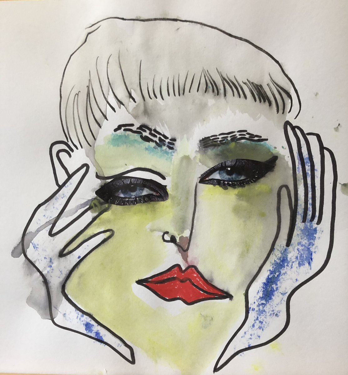 FlisanBeard's tweet photo. @psychotherapian Yes indeed,…but this is my chosen art response to the squatters at no.10 https://t.co/7VHpYtrq96