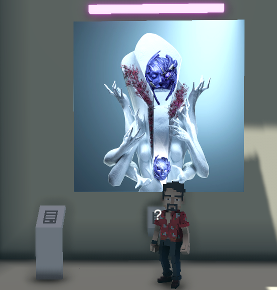 popwicklover11's tweet photo. @TheSandboxGame @MOCDA_ I just participated in the #TheSandbox weekly contest for a chance to win 200 mSAND! Here is my favorite piece from the ‘Impossible Worlds’ exhibition, check out my screenshot below!
👇 https://t.co/pB481R7dtJ