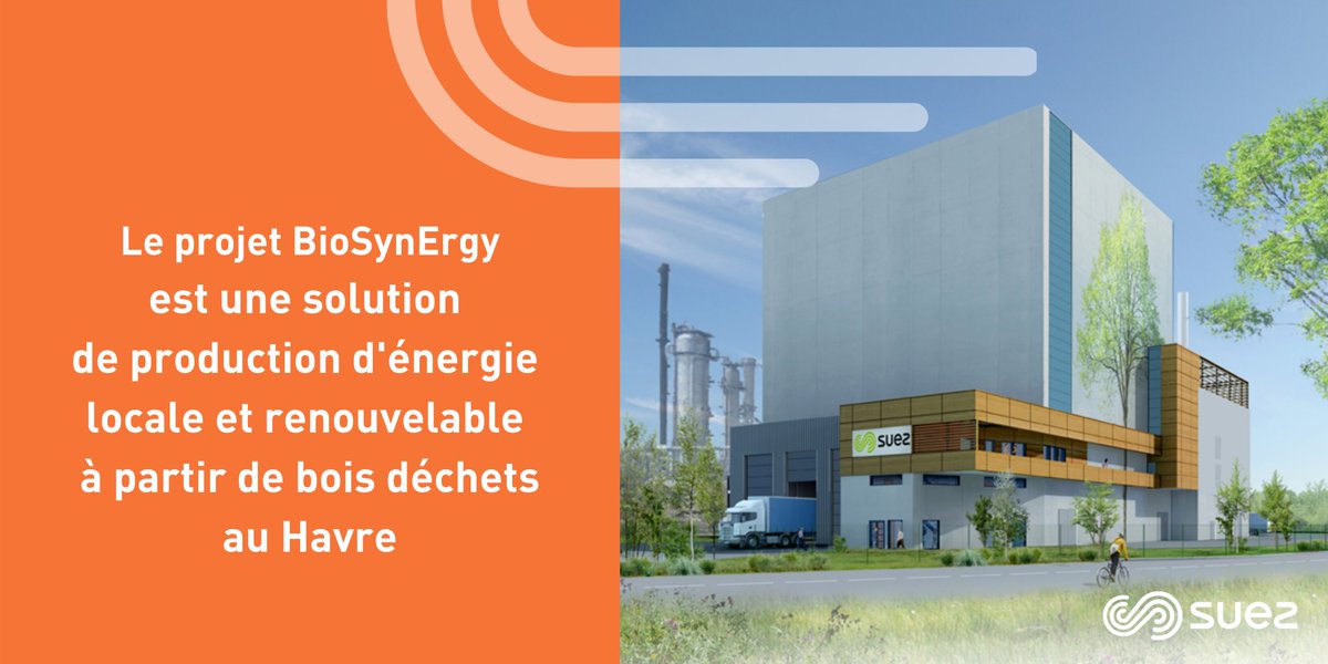 ♻️⚡️Défi environnemental &amp; énergétique relevé par BioSynErgy au #Havre en #Normandie  

➡ Ce projet novateur de production d’#énergierenouvelable comprend la construction &amp; l’exploitation d’une centrale #biomasse valorisant les #bois déchets &amp; #CSR 

👉 suez.fr/fr-fr/actualit…