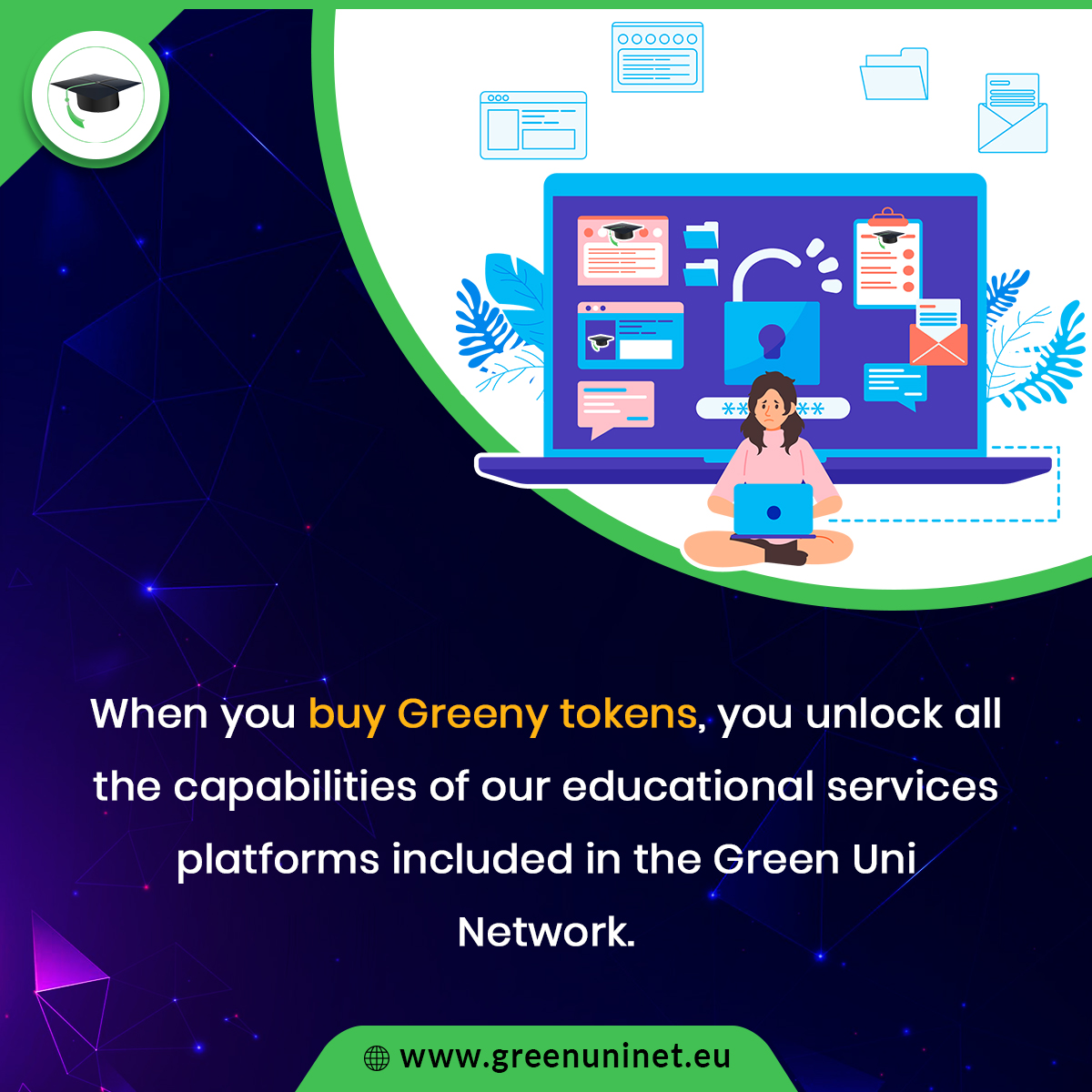 🔥When you buy #GreenyTokens, you unlock all the capabilities of our #educational services platforms included in the #GreenUniNetwork.

Check #whitepaper:➡️ greenuninet.eu/Green_Uni_Netw…
.
.
.
.
#EuropeanEducation #OnlineEducation #DistanceLearning #elearning #Crypto #Cryptocurrencies