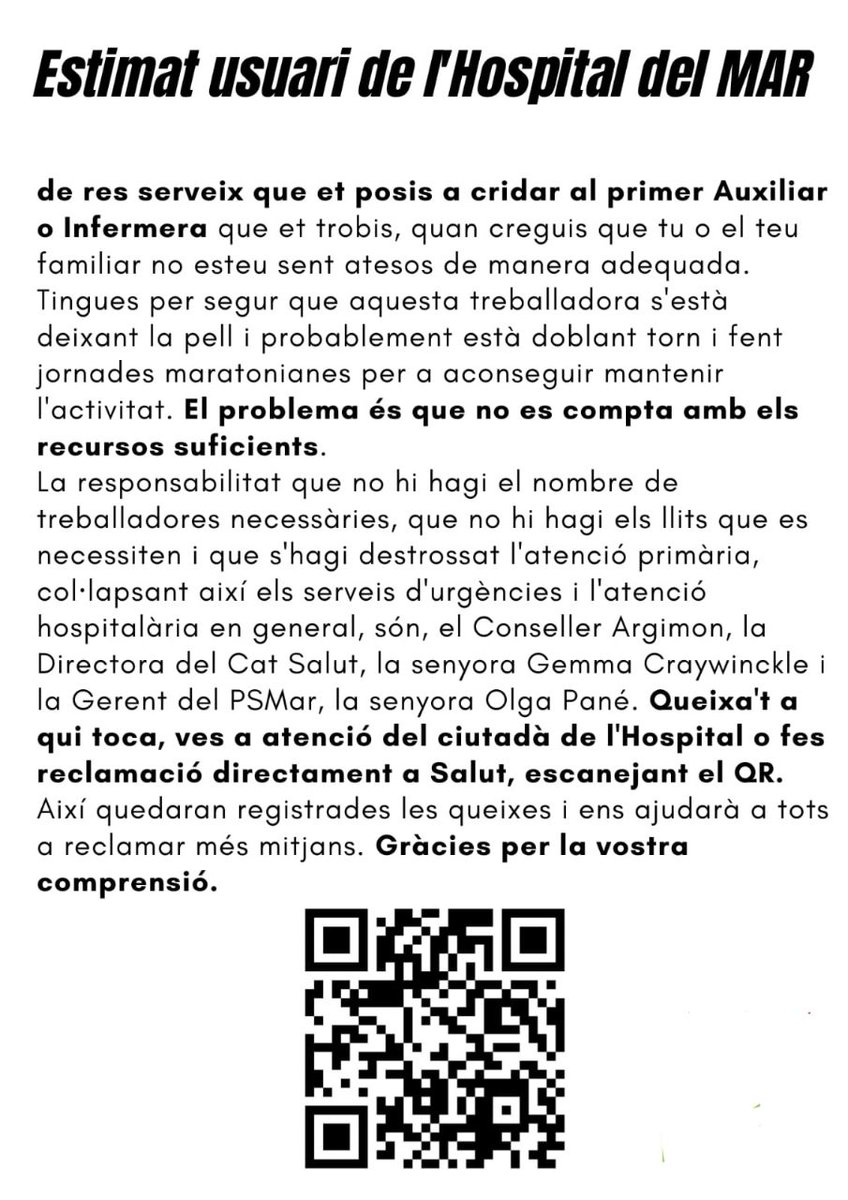 Urgències Hospital del Mar tweet media