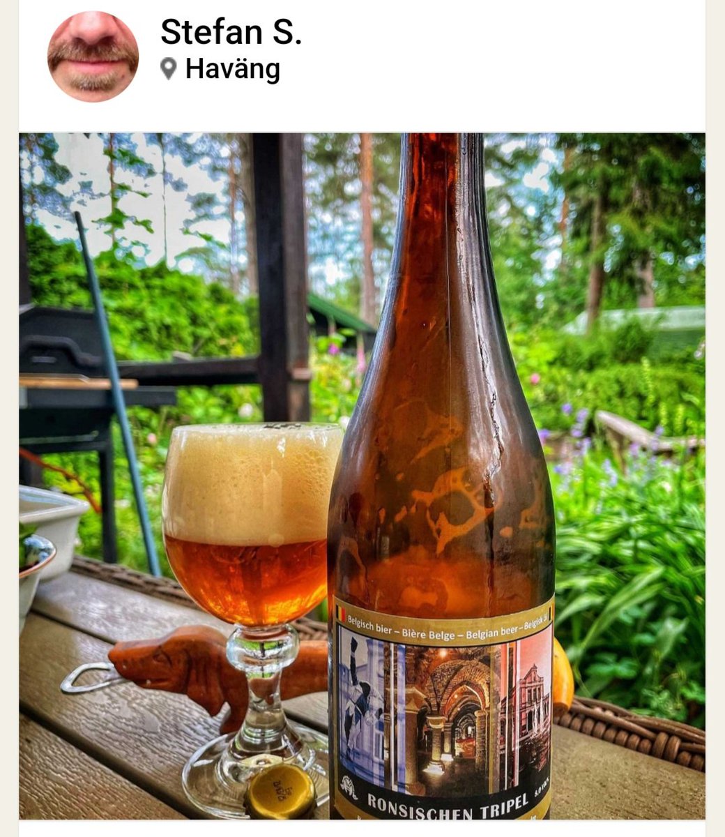 Speciaal voor de Zweedse 🇸🇪markt is Ronsischen Tripel ook in 75cl gebotteld! 
De eerste reacties van de Zweedse bierliefhebbers komen binnen en zijn ... zeer positief 😍 
Alweer een mooie publiciteit voor Ronse
#ronsischebieren #ronse  #slaapmutske #speciaalbier #fieroponsbier 🇧🇪