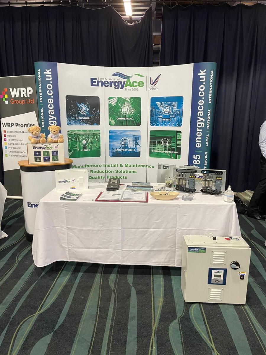 EnergyAceUK's tweet photo. We are all set up and ready at the #GBconfex22 construction and property event at the Bolton Stadium! 🙌

Exhibiting from 9:30am - 4:00pm! ⚡

#exhibition2022 #voltageoptimisation #Lancashare1 #tradeshow https://t.co/XmfacOIIeD