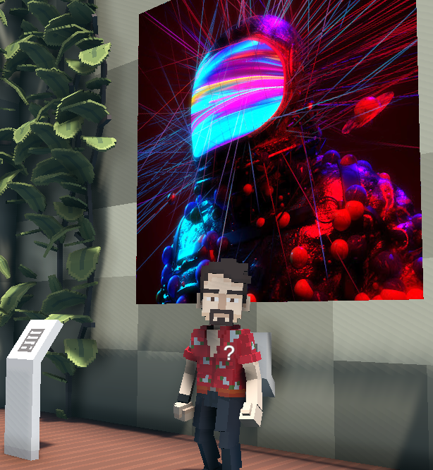 popwicklover12's tweet photo. @TheSandboxGame @MOCDA_ I just participated in the #TheSandbox weekly contest for a chance to win 200 mSAND! Here is my favorite piece from the ‘Impossible Worlds’ exhibition, check out my screenshot below!
👇 https://t.co/ruutH0CHdM
