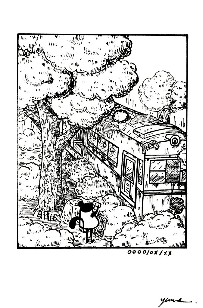 テーマ『忘れられた電車』(Aシリーズ)
#私の絵柄が好みって人にフォローされたい #1日1絵 #一日一絵 #絵練習 #イラスト練習 #イラスト #絵描きさんと繋がりたい #イラスト好きな人と繋がりたい #art