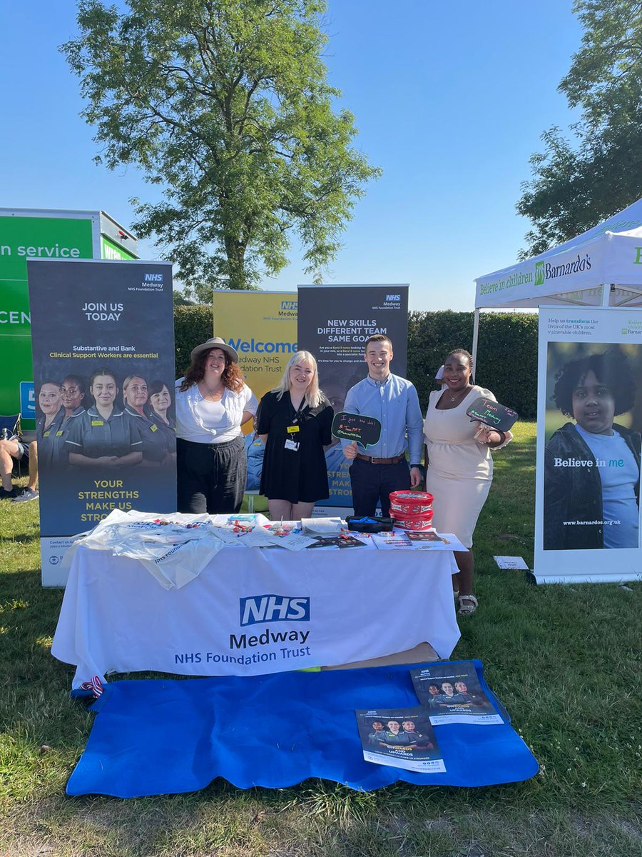 Today we are at the brilliant Kent County Show. We look forward to seeing lots of people and talking all things MFT. #NHSCareers #KentCountyShow #TeamMedway