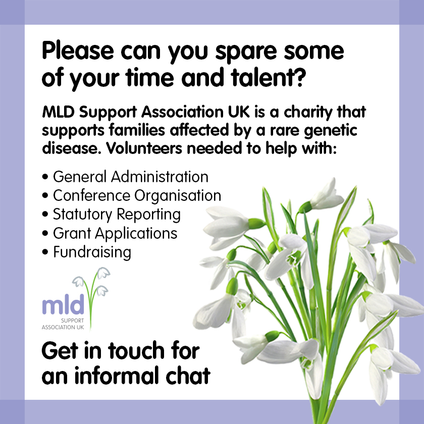 mldsupport's tweet image. We work to support families and provide up-to-date online information on MLD. We organise Conferences, Fun days and campaign for Newborn Screening. We need experienced, computer-literate volunteers to help us. Contact: vivienne@mldsupportuk.org.uk #volunteering #Charity #MLD