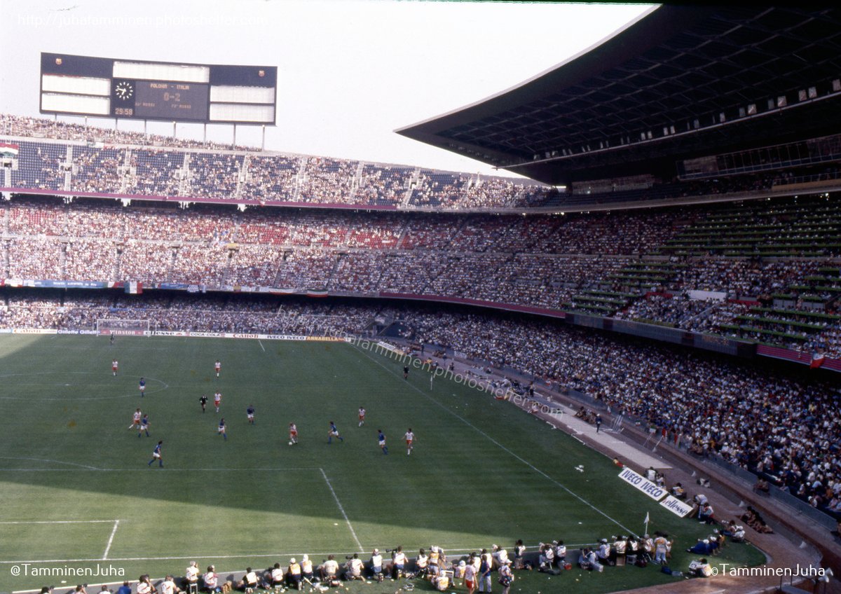 TamminenJuha's tweet photo. On this day, 40 years ago... Paolo Rossi 2 Poland 0, World Cup semifinal, 8 July 1982 at Camp Nou #España82 #Azzurri #ITAvPOL #PaoloRossi #CampNou #Barcelona #WorldCup1982 @estadios_Spain https://t.co/IJ6vRsaa5I