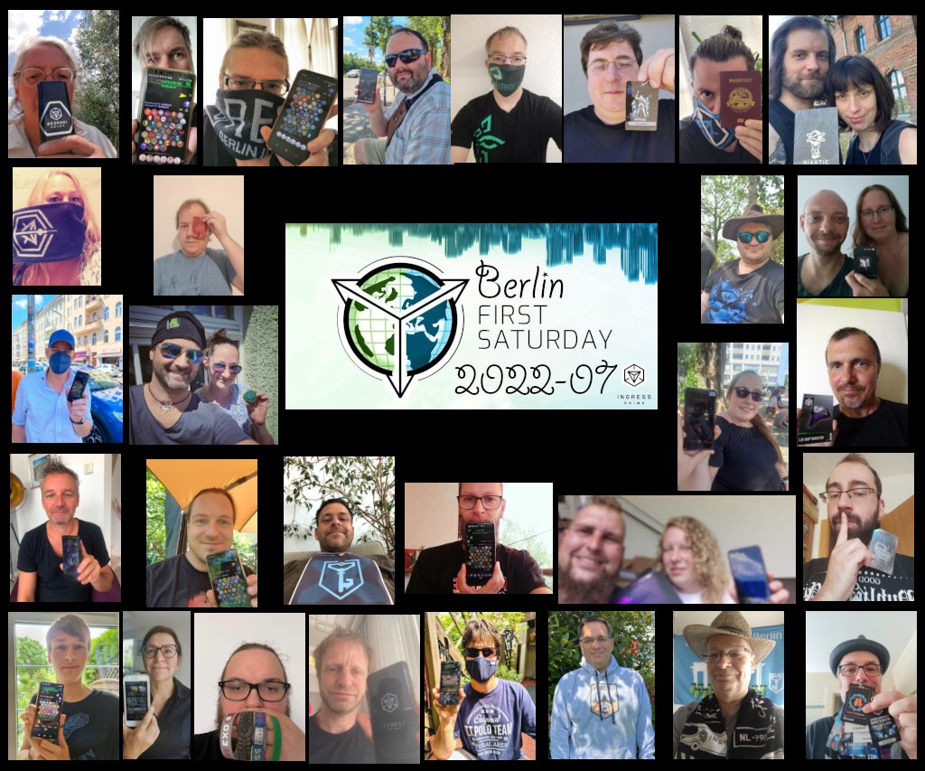 BerlinIngress's tweet photo. This second of July, a group of forty-one ingress players went online in Berlin and recharged their portals. Another First Saturday finished! #IngressFS #IngressFSatHome https://t.co/fyzPAnbZfr
