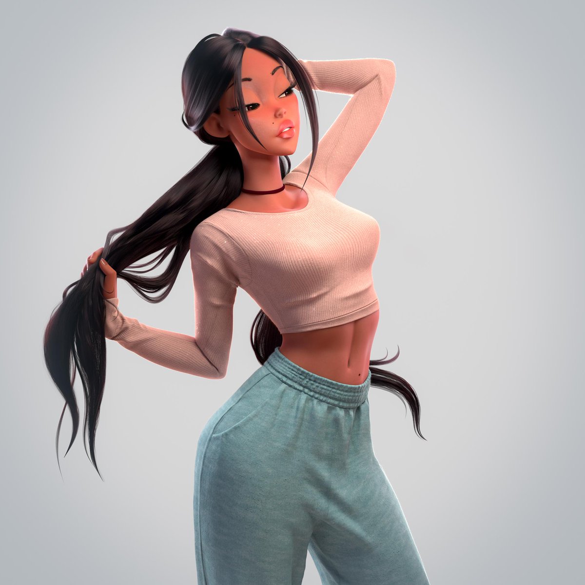 3dtotal's tweet photo. "Leledoodles140k DTIYS" by Ernesto Ruiz Velasco. https://t.co/3nFHRFnnbu

#StaffPick #Concept #3d #Cartoon #Girl #Portrait #CharacterArt #LeLeDoodles #Hair #Lighting #Texturing #ZBrush #CharacterDesign #Rendering #Maya #Arnold #MarvelousDesigner #SubstancePainter https://t.co/ylUdTetbjZ