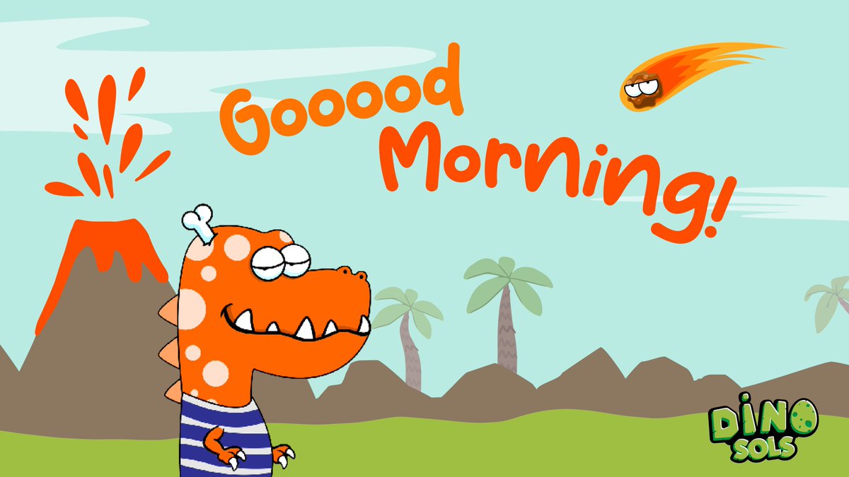 GM Dinos! Let's roam! 🦖