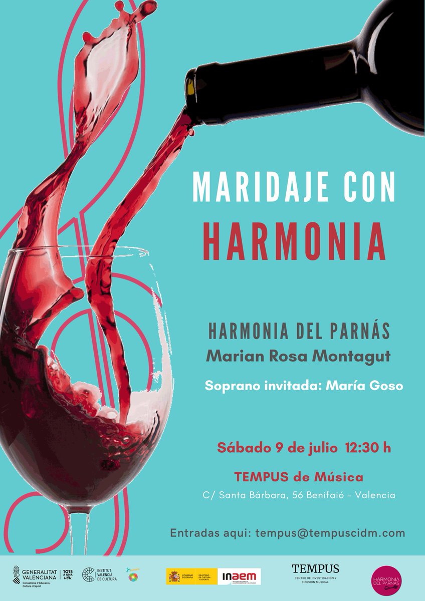 HdelParnas's tweet photo. No hay mejor plan que unir gastronomía y música en un mismo evento🍷🎶

¿Te apuntas? 😉

#HarmoniaDelParnas #earlymusic #músicaendirecto #music #musicaygastronomia #Valencia #benifayo #tempusdemusica #Conciertos https://t.co/G0zdbA1AH2