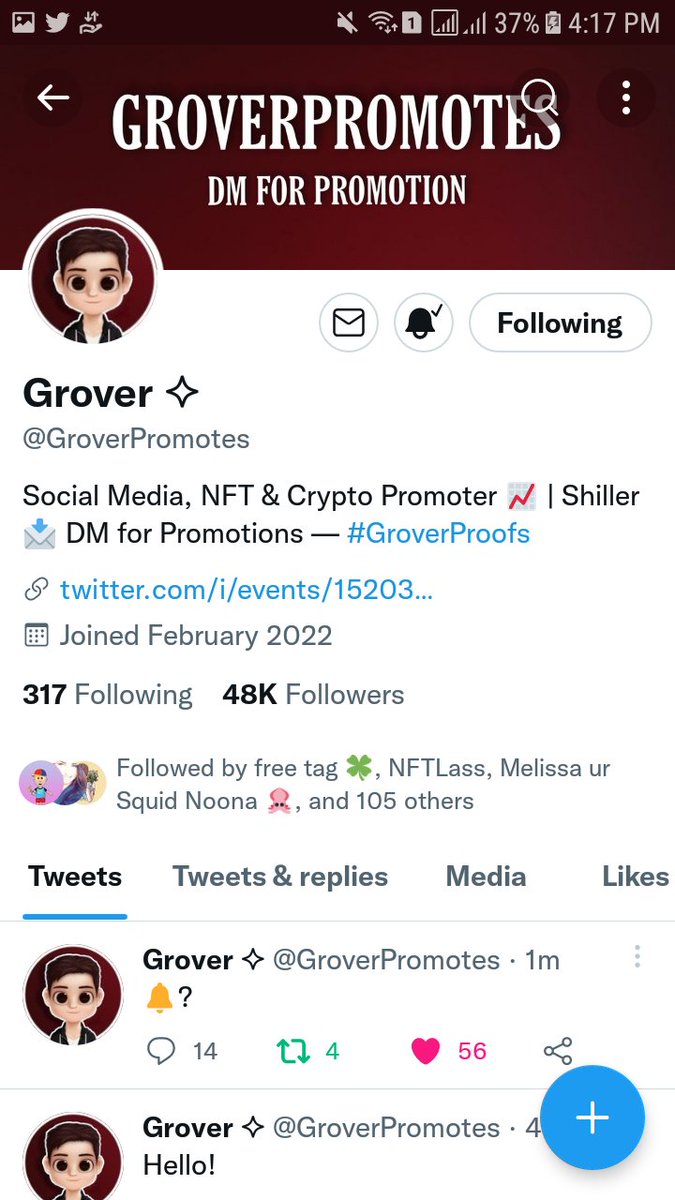 winlucky09's tweet photo. @GroverPromotes done.. https://t.co/88pVjR4aJd